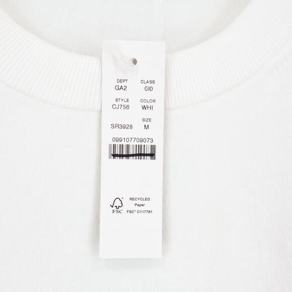 NWT J.Crew Jackie Sweater Shell Premium Ultra Fine Cotton White Size Medium - Picture 10 of 11